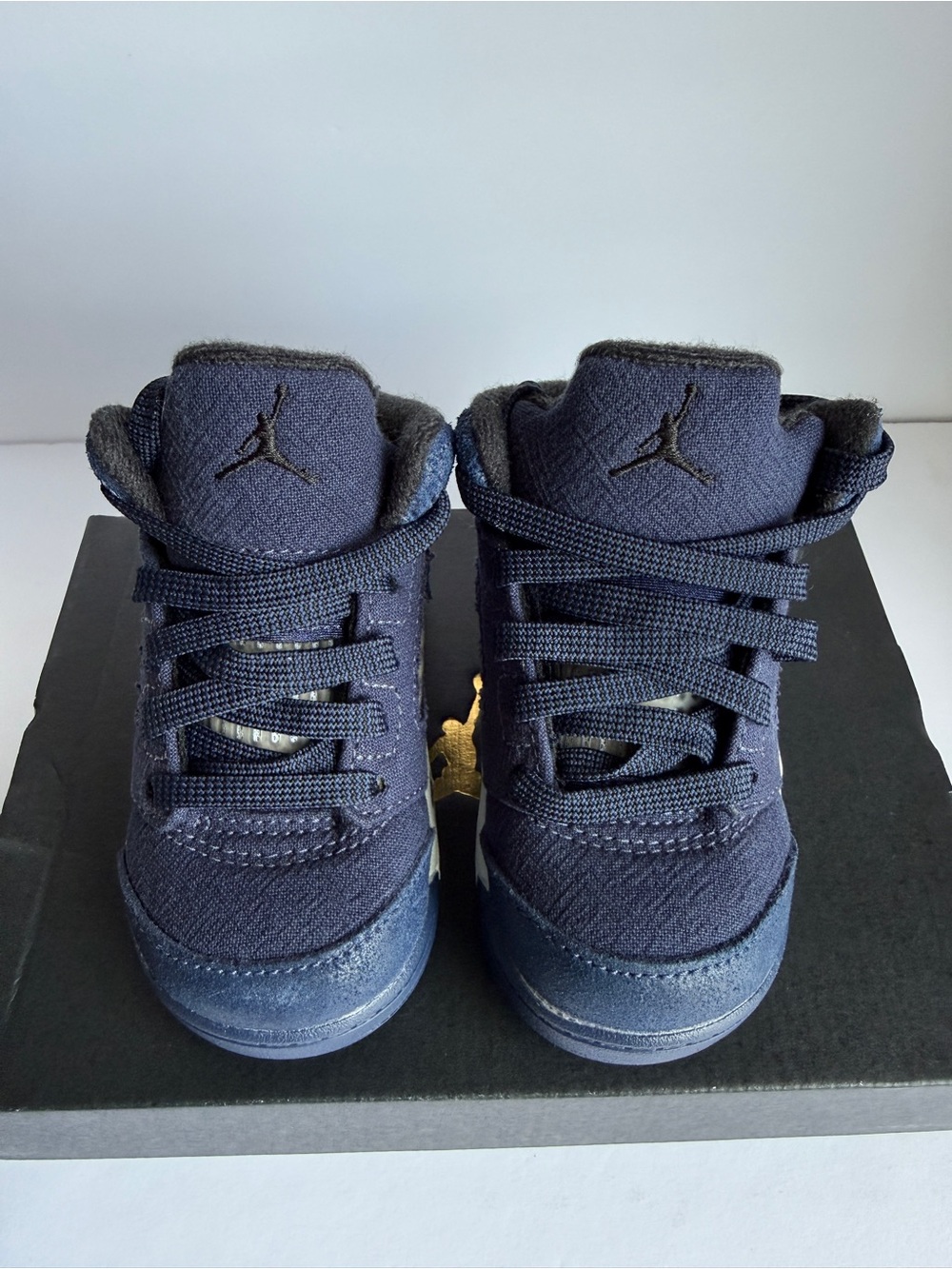 Jordan Kids' Navy High-Top Sneakers